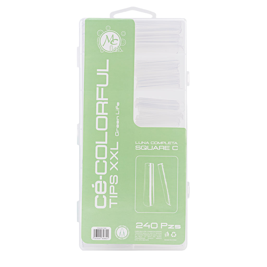 Colorful Tips Square C XXL Luna Completa 240Pz Green Life