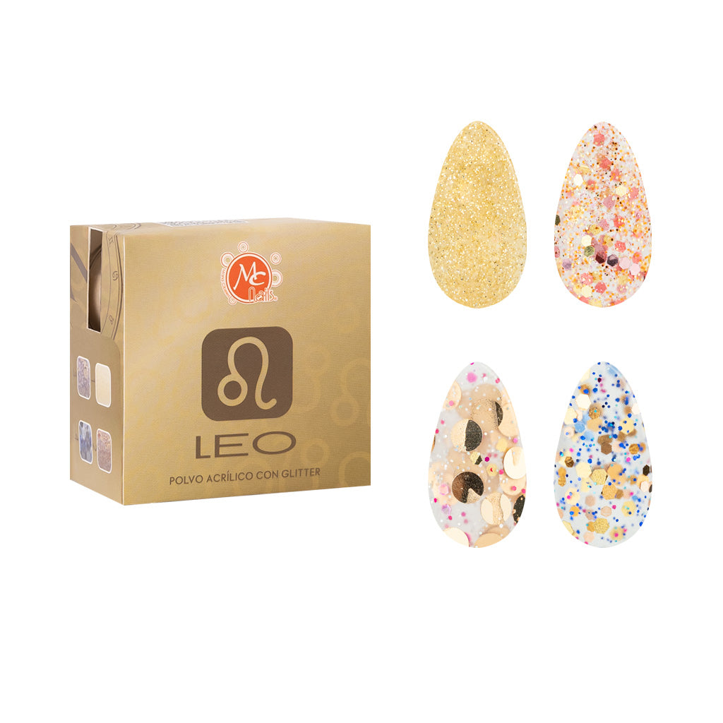 Caja De Polvo Acrilico Zc Leo Dominante 4 Pz/7 g