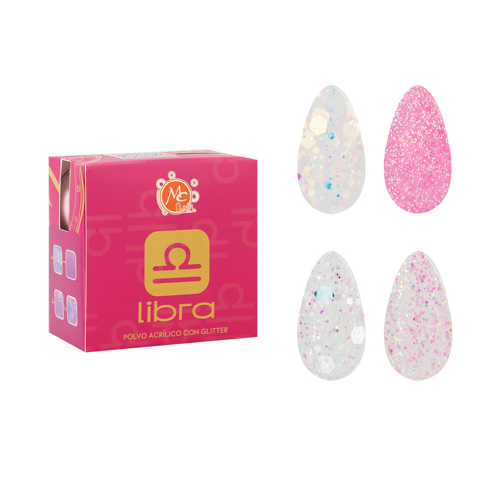 Caja de polvo acrilico ZC LIBRA INDECISA 4PZ/7GR
