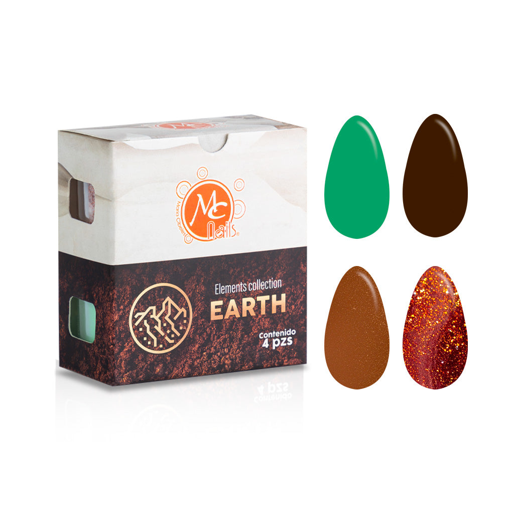 Colección De Acrílicos Elements Earth 4 Pz