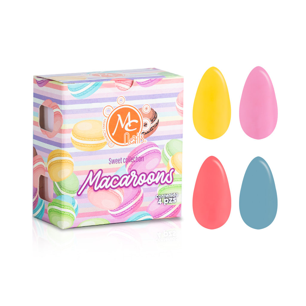 Colección De Acrílicos Sweet Macaroons 4 Pz