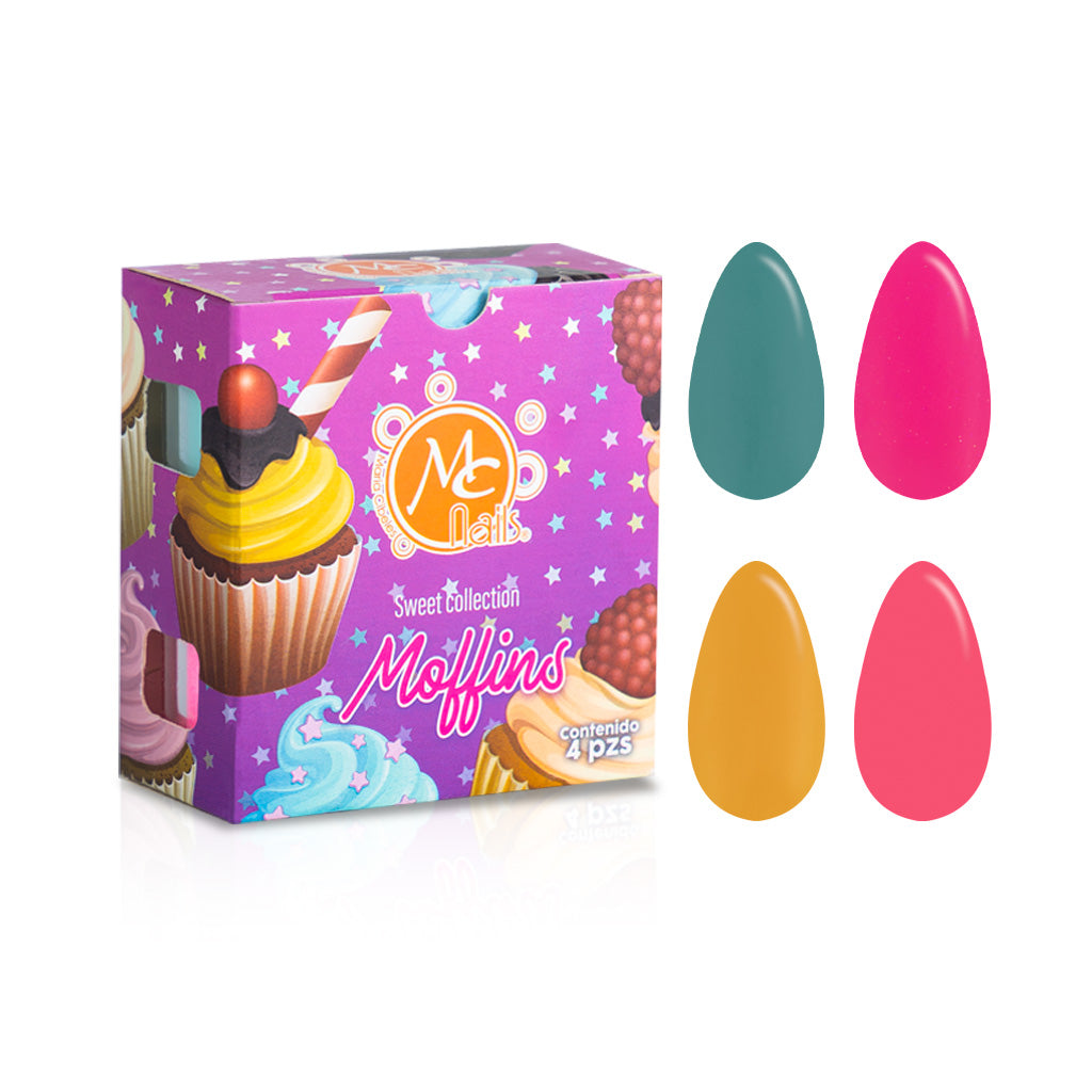 Colección De Acrílicos Sweet Moffins 4 Pz