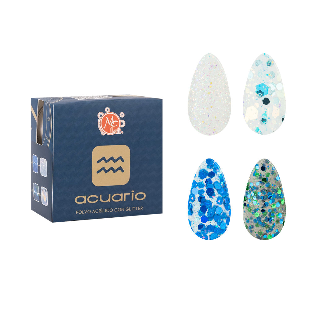 Caja De Polvo Acrilico Zc Acuario Rebelde 4 Pz/7 g