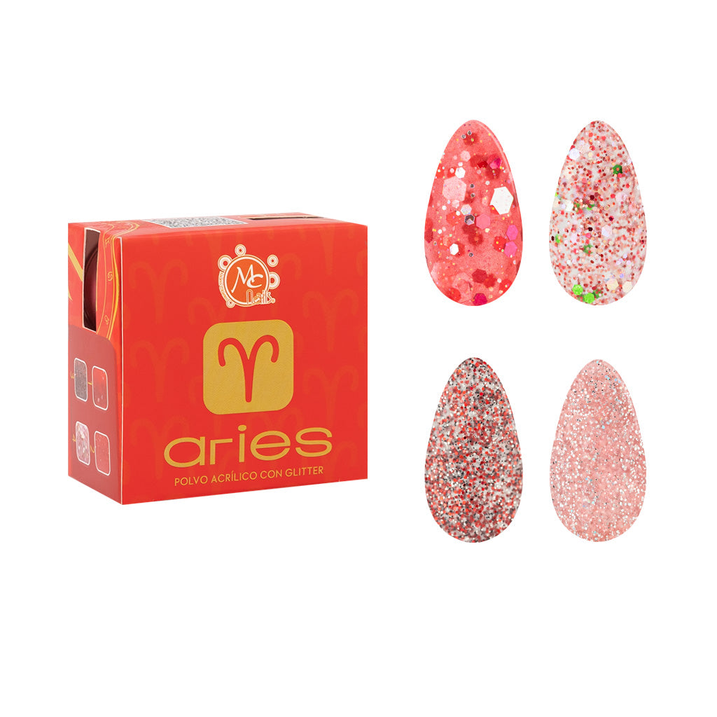 Caja De Polvo Acrilico Zc Aries Impulsiva 4 Pz/7 g