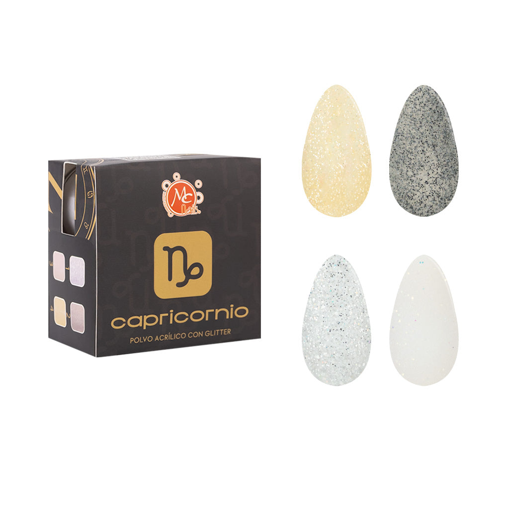 Caja De Polvo Acrilico Zc Capricornio Ambiciosa 4 Pz/7 g