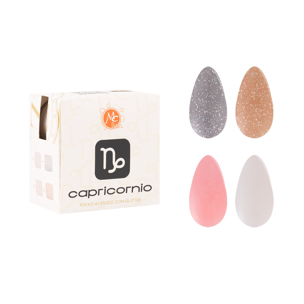 Caja De Polvo Acrilico Zc Capricornio Responsable 4 Pz/7 g