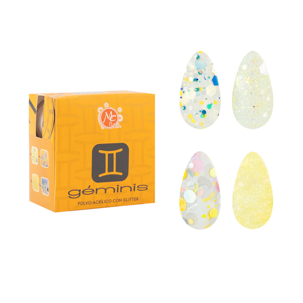 Caja De Polvo Acrilico Zc Geminis Superficial 4 Pz/7 g