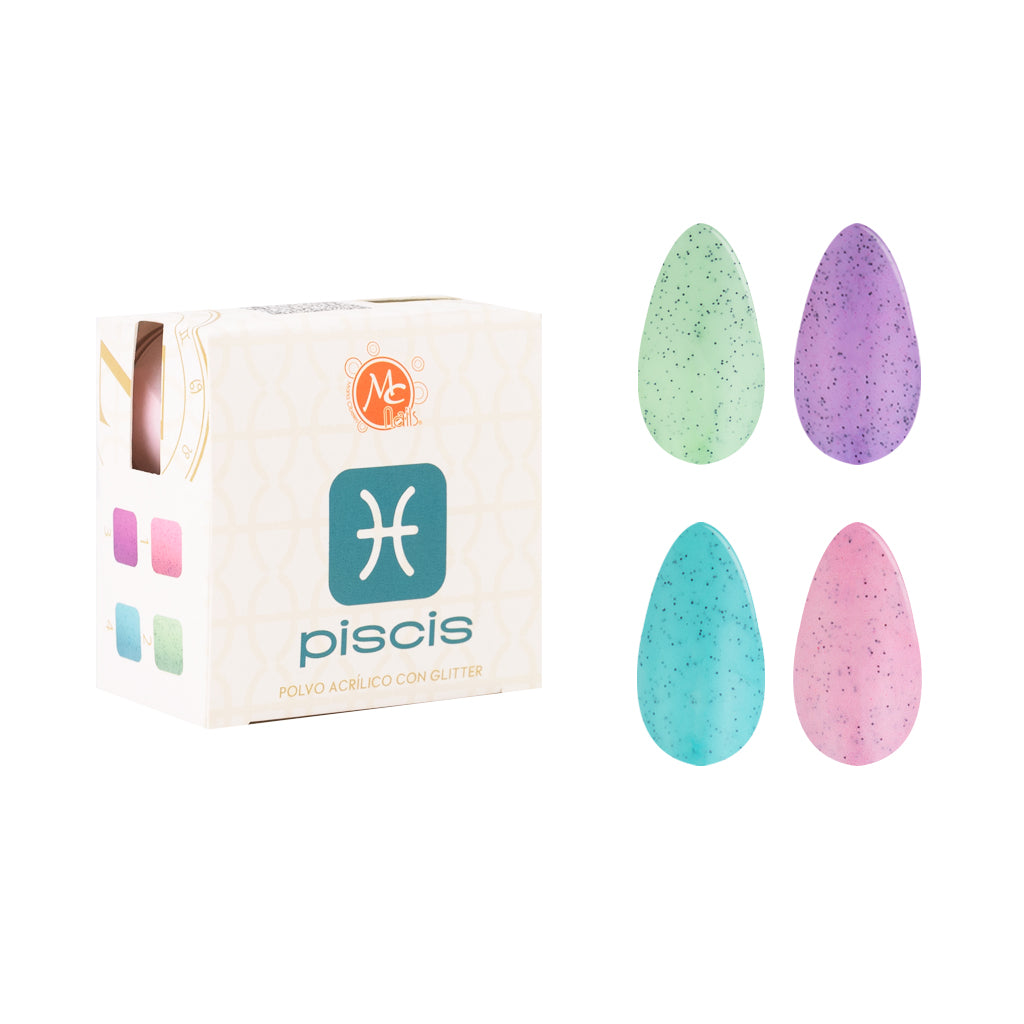 Caja De Polvo Acrilico Zc Piscis Soñadora 4 Pz/7 g