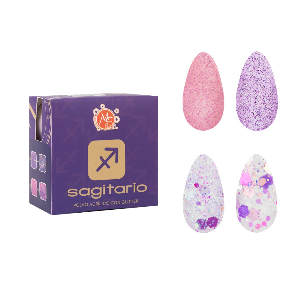 Caja de polvo acrilico ZC SAGITARIO ARROGANTE 4pz/7gr