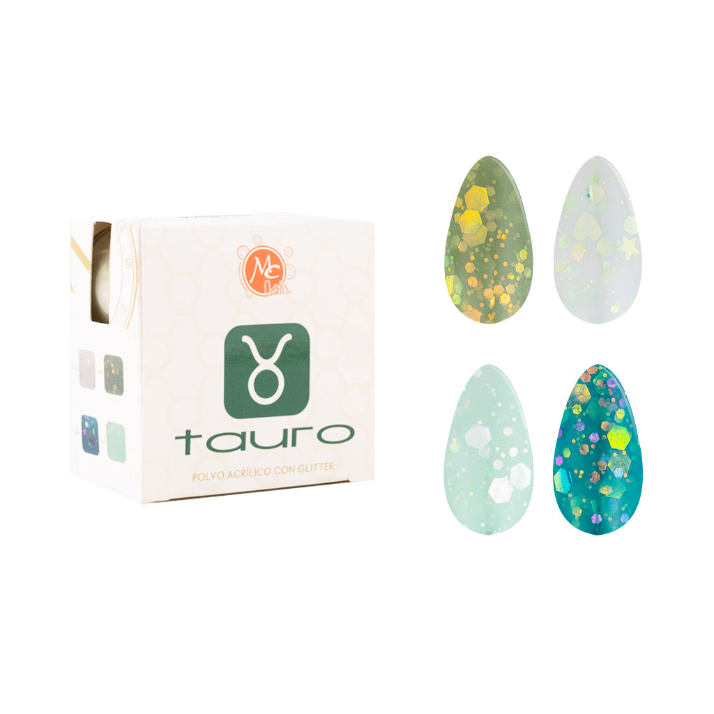 Caja De Polvo Acrilico Zc Tauro Fuerte 4 Pz/7 g