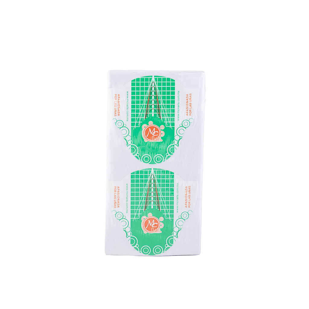 Paquete De Forma Escultural Verde Chico 100 Pz