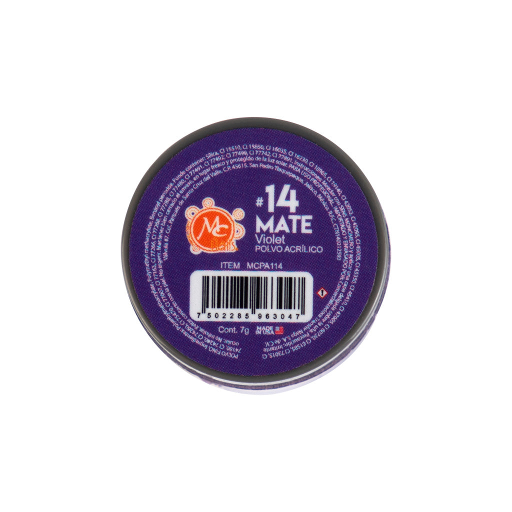 Polvo Acrilico Mate 7 g Violet