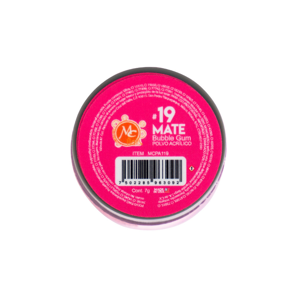 Polvo Acrilico Mate 7 g Bubble Gum