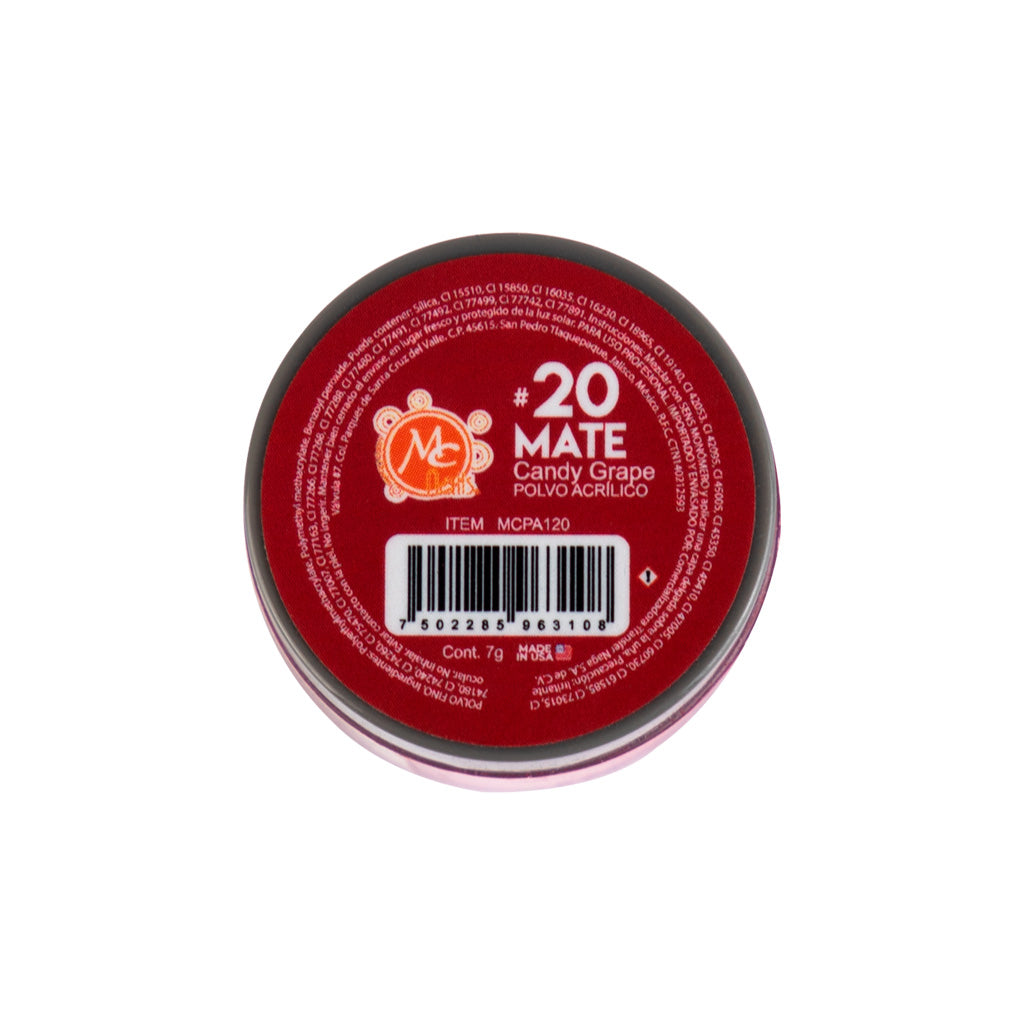 Polvo Acrilico Mate 7 g Candy Grape