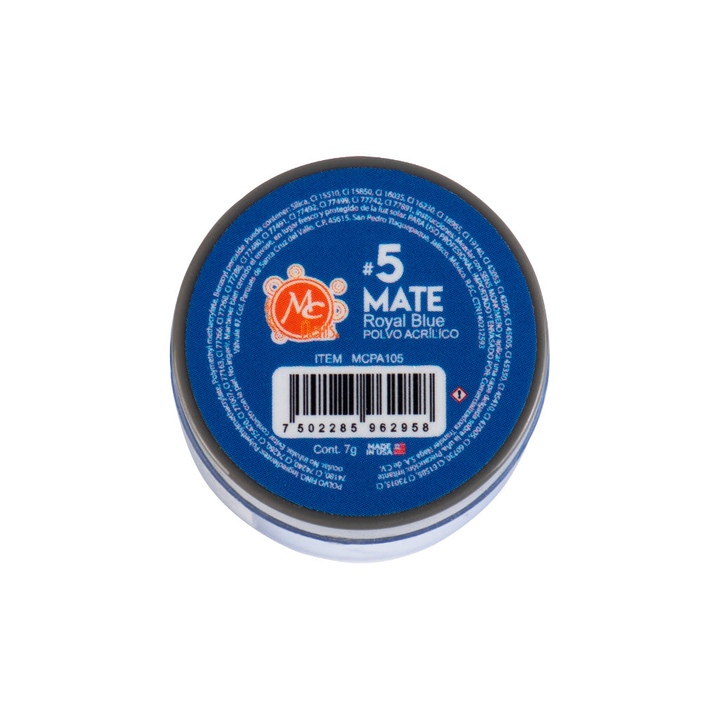 Polvo Acrilico Mate 7 g Royal Blue