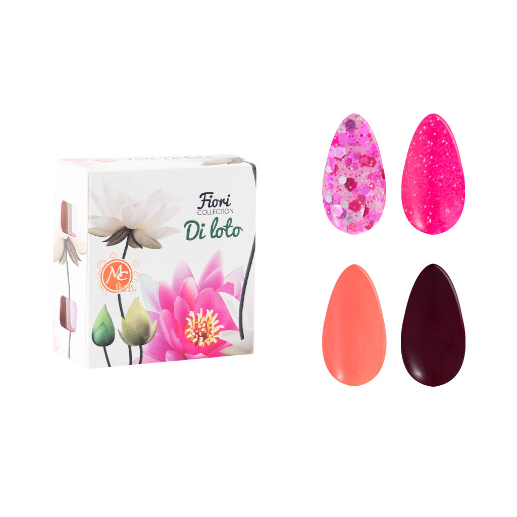 Caja De Polvo Acrilico Fiori Di Loto 4 Pz