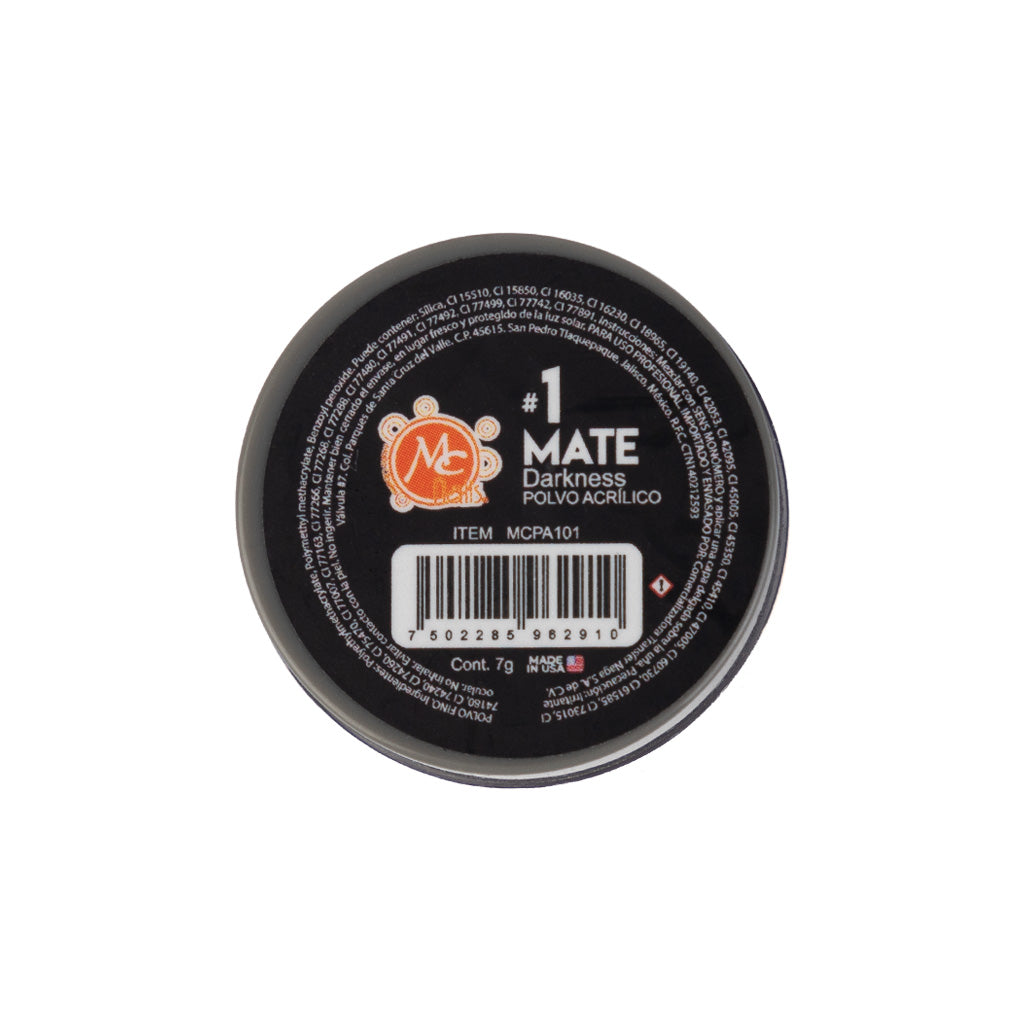 Polvo Acrilico Mate 7 g Darkness