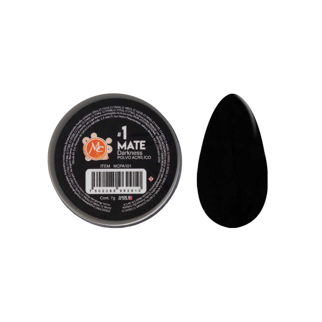 Polvo Acrilico Mate 7 g Darkness