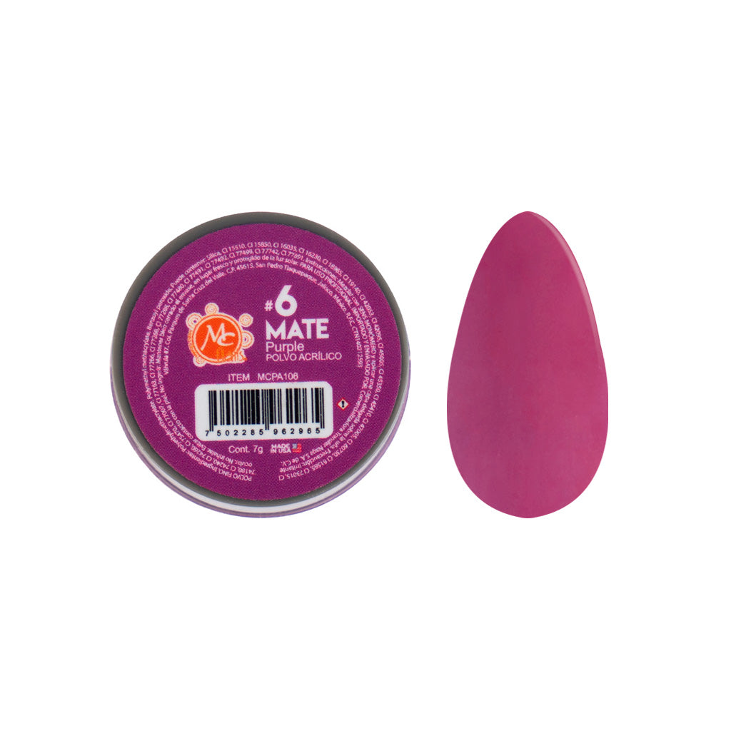 Polvo Acrilico Mate 7 g Purple
