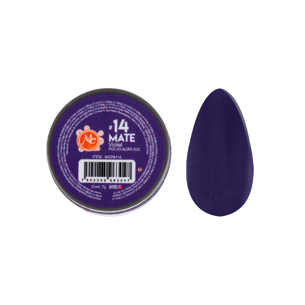 Polvo Acrilico Mate 7 g Violet