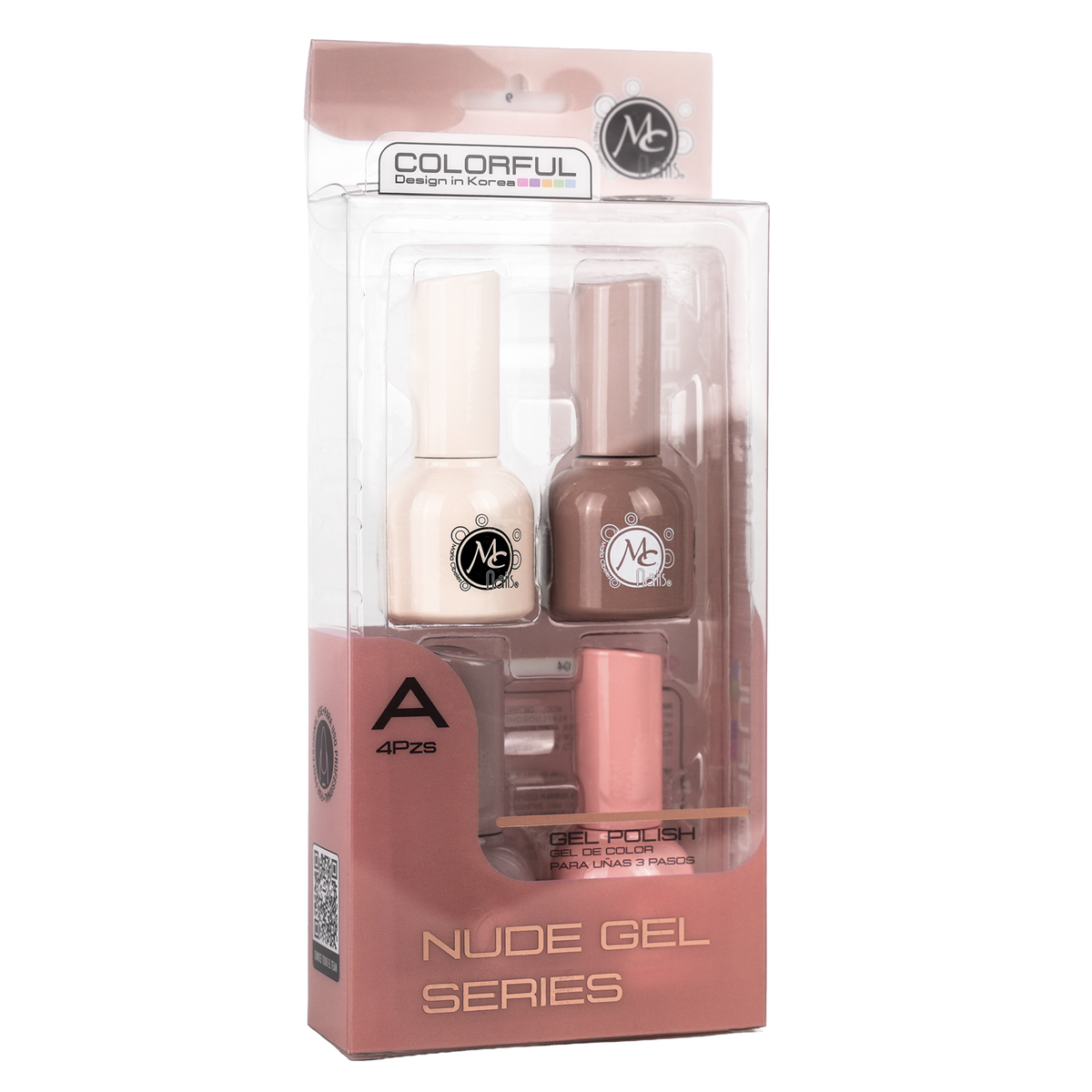 COLORFUL COLLECTION NUDE GEL SERIES A 4PZS