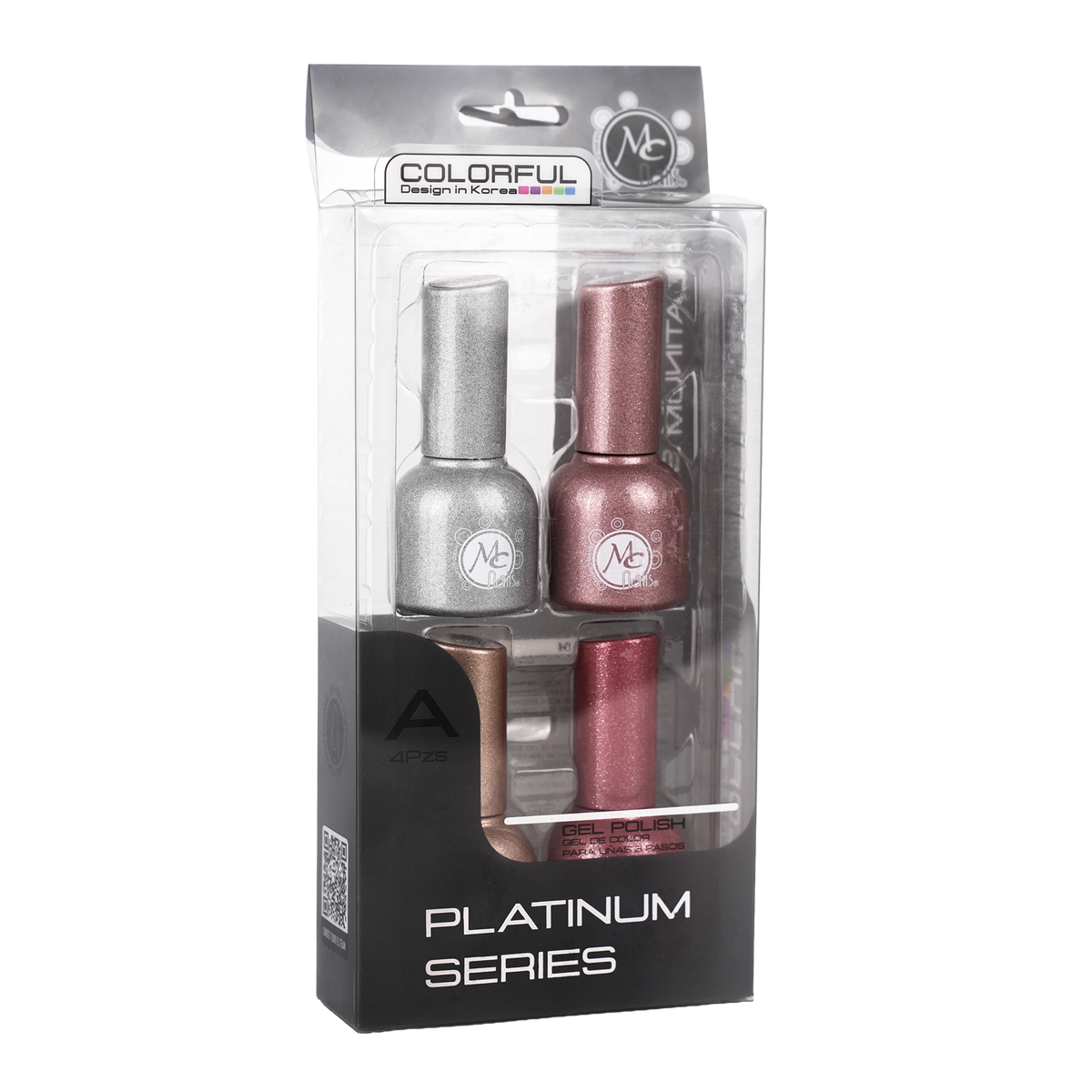 COLORFUL GEL POLISH PLATIUM SERIES A 4PZS
