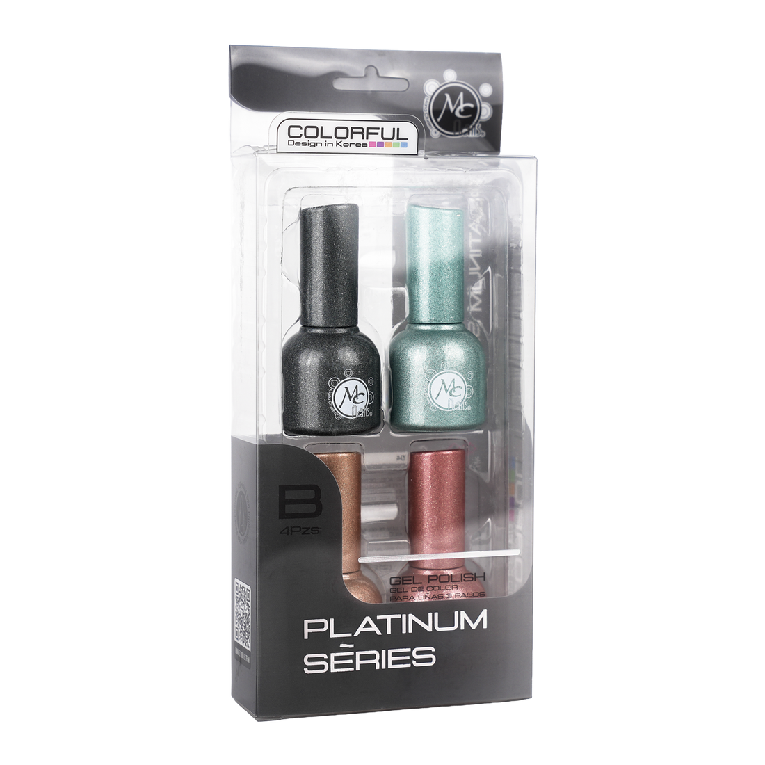 COLORFUL GEL POLISH PLATIUM SERIES B 4PZS