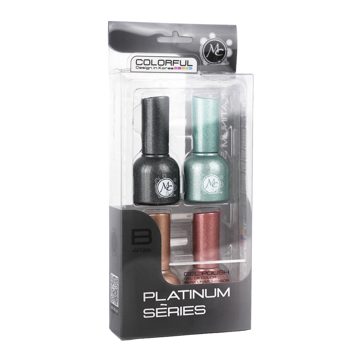COLORFUL GEL POLISH PLATIUM SERIES B 4PZS