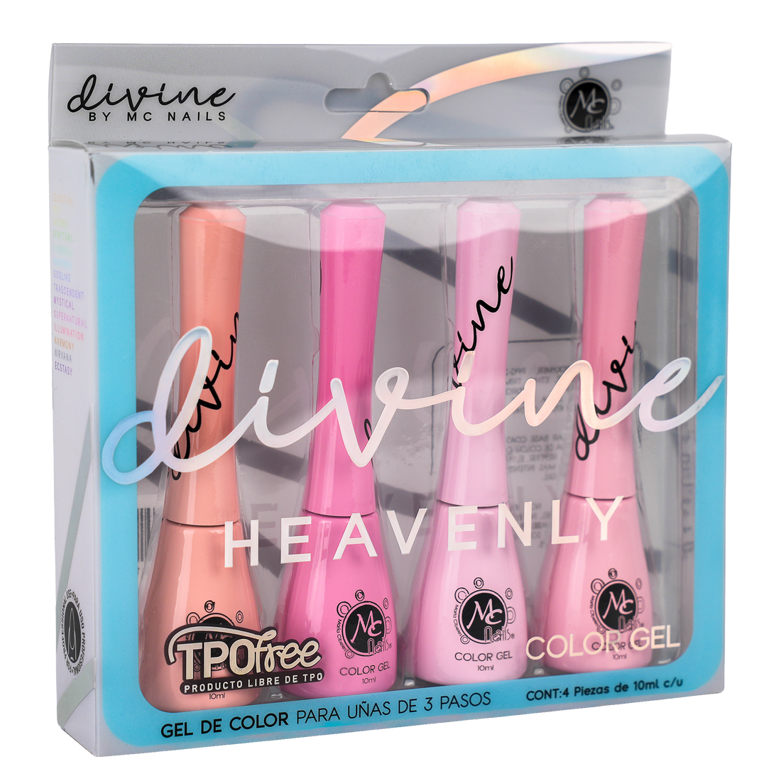 DIVINE GEL 3 PASOS COLECCION 06 HEAVENLY 4PZ 10ML