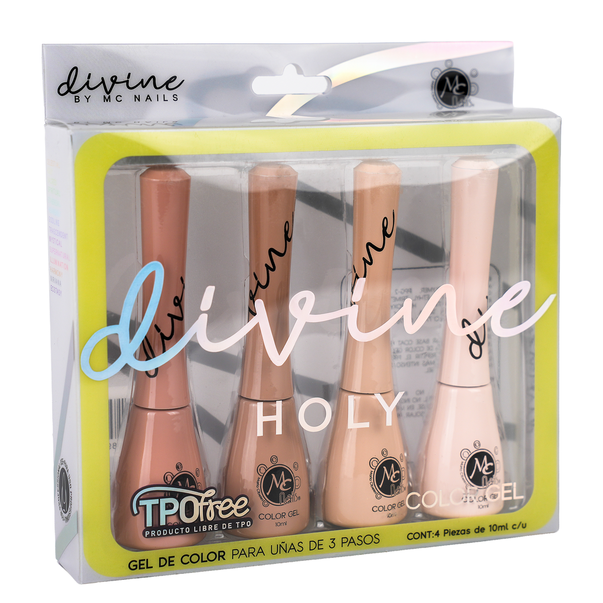 DIVINE GEL 3 PASOS COLECCION 02 HOLY 4PZ 10ML