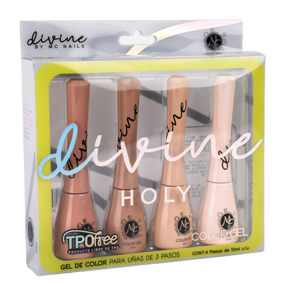 DIVINE GEL 3 PASOS COLECCION 02 HOLY 4PZ 10ML