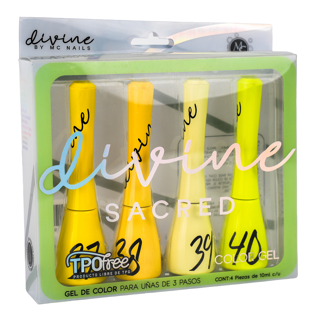 DIVINE GEL 3 PASOS COLECCION 03 SACRED 4PZ 10ML