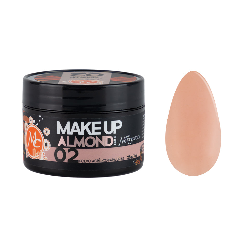 Polvo acrílico 1oz Monarca MAKEUP ALMOND NUDE 