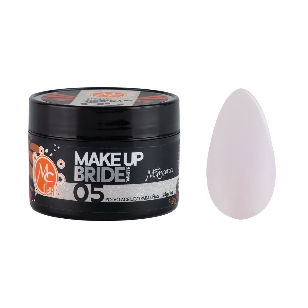 Polvo acrílico 1oz Monarca MAKEUP BRIDE WHITE 