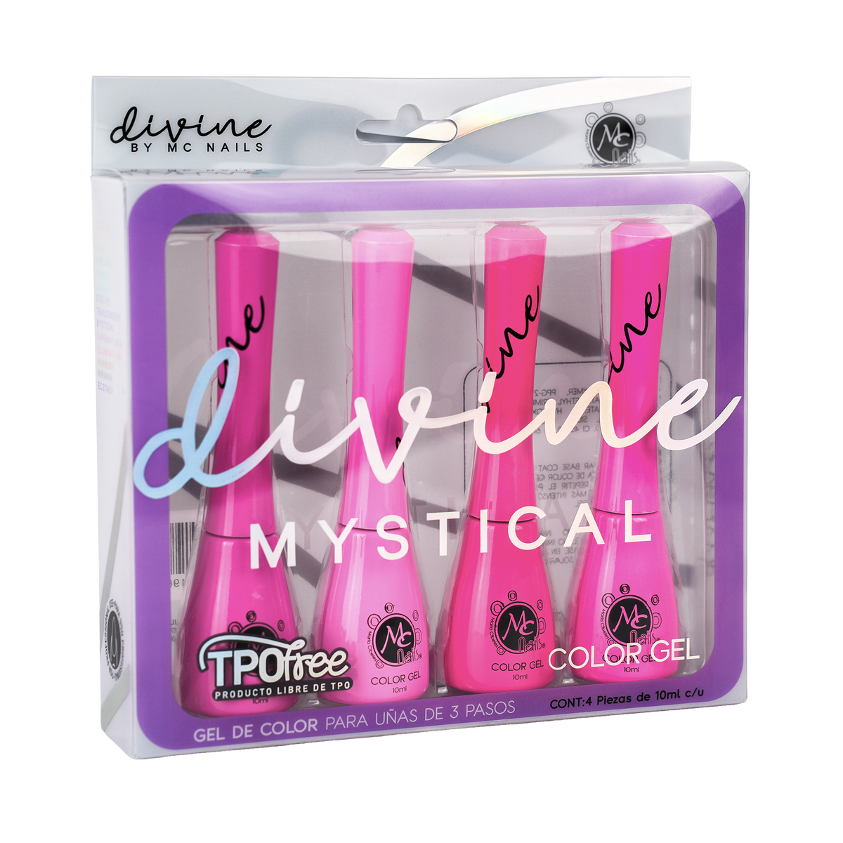DIVINE GEL 3 PASOS COLECCION 09 MYSTICAL 4PZ 10ML