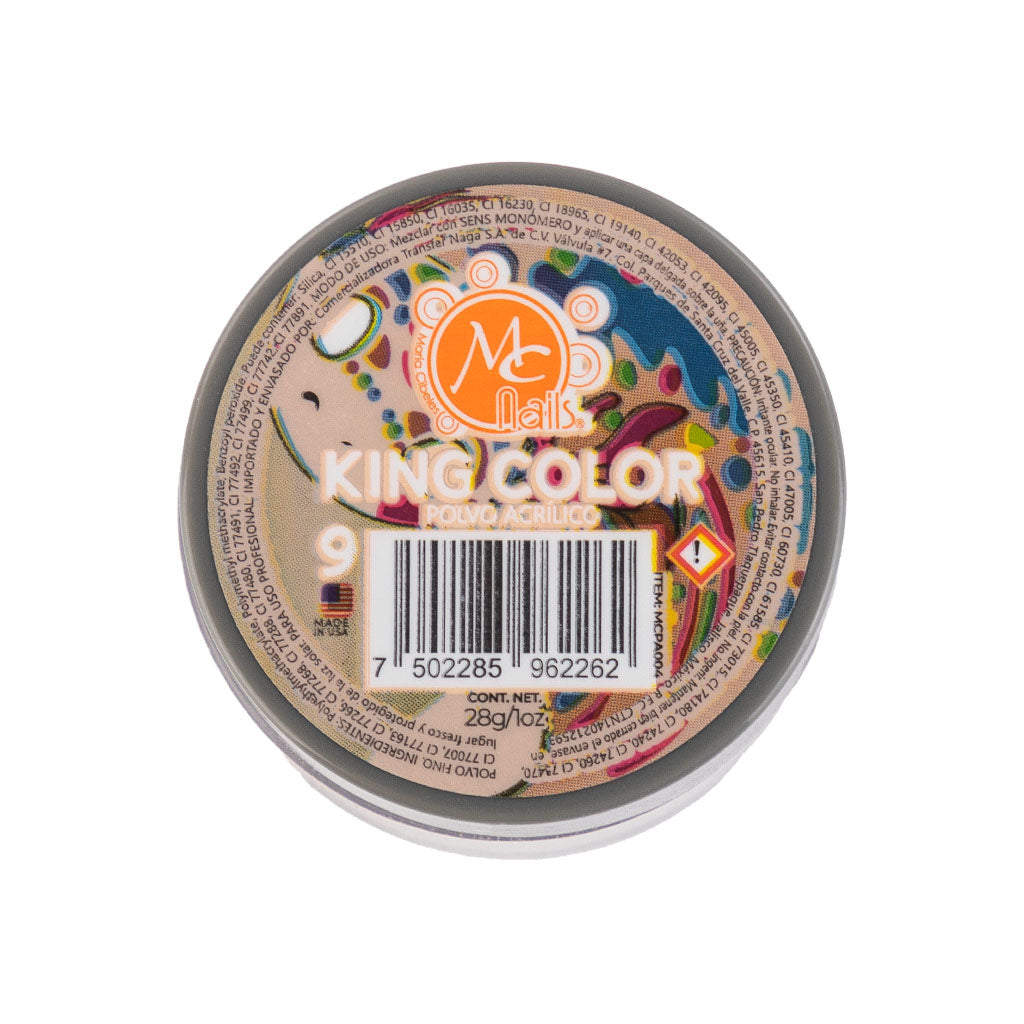 Polvo Acrilico King Color Maquillaje Para Uñas 1 oz 