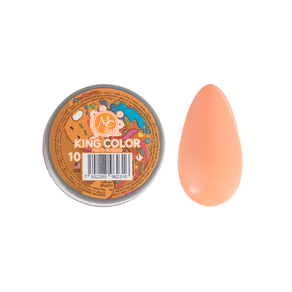Polvo acrilico King Color maquillaje para uñas 2 oz 