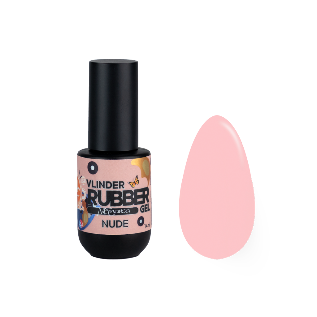 Rubber Gel Monarca Vlinder NUDE 14ML