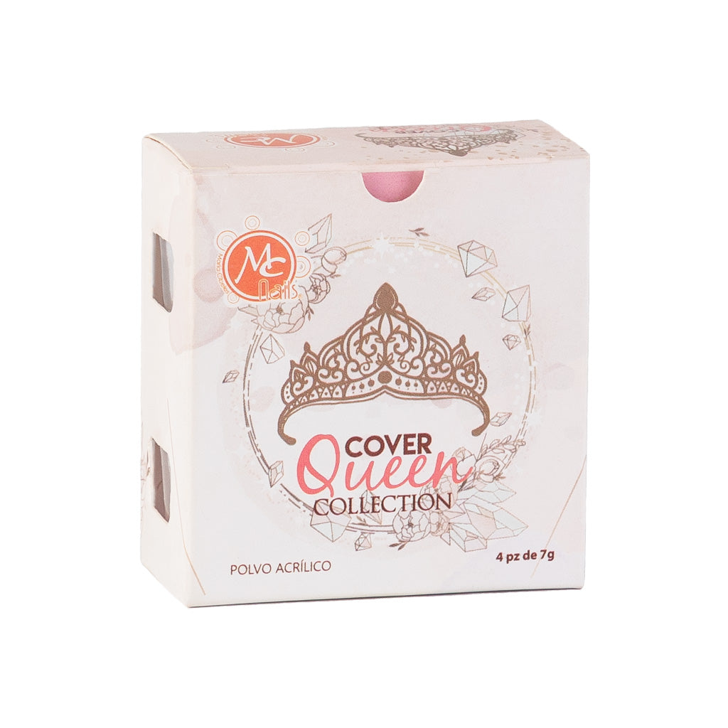 Caja de Polvo acrilico COVER QUEEN 4 pz