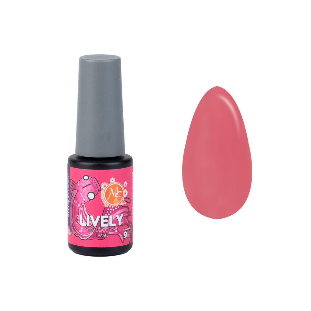 Gel color Uv de 1 paso LIVELY 