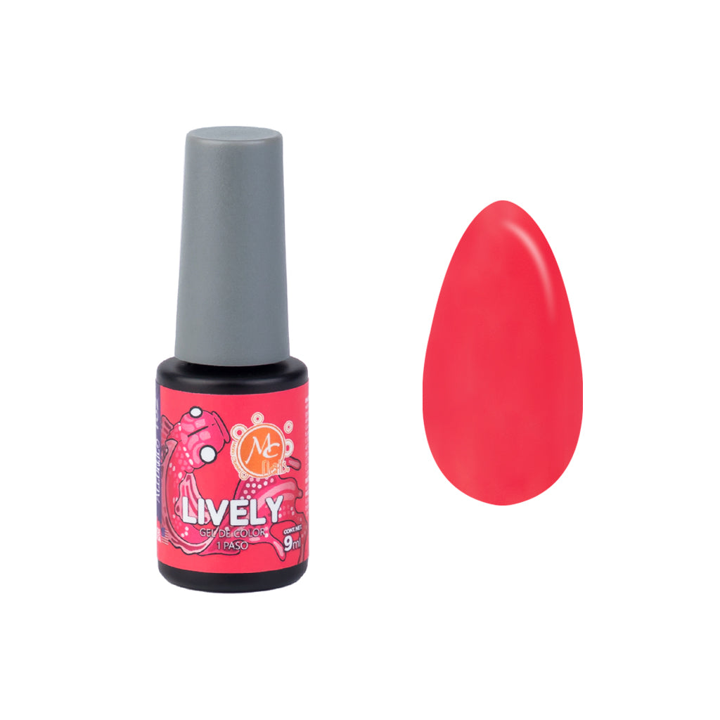 Gel color Uv de 1 paso LIVELY 