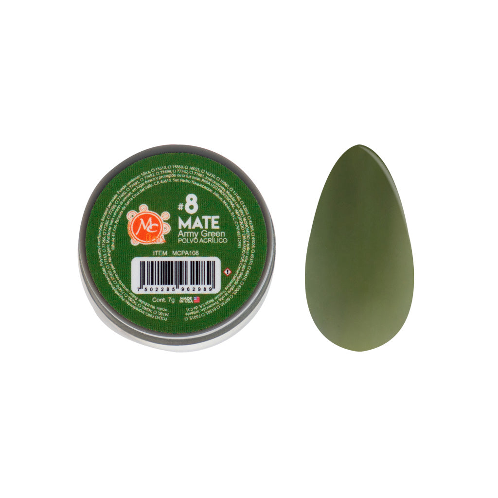 Polvo Acrilico Mate 7 g Army Green 