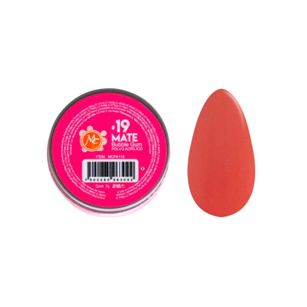 Polvo Acrilico Mate 7 g Bubble Gum 