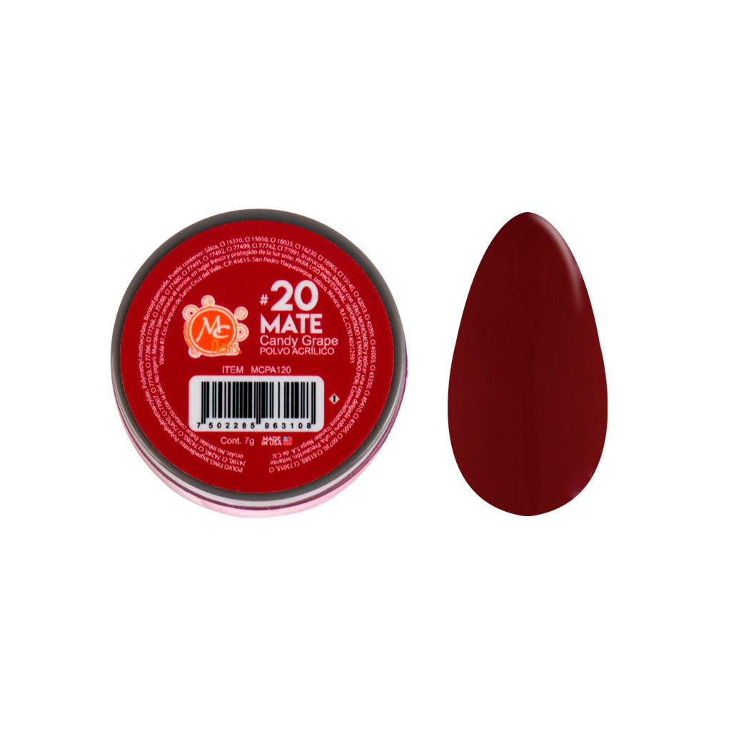 Polvo Acrilico Mate 7 g Candy Grape 