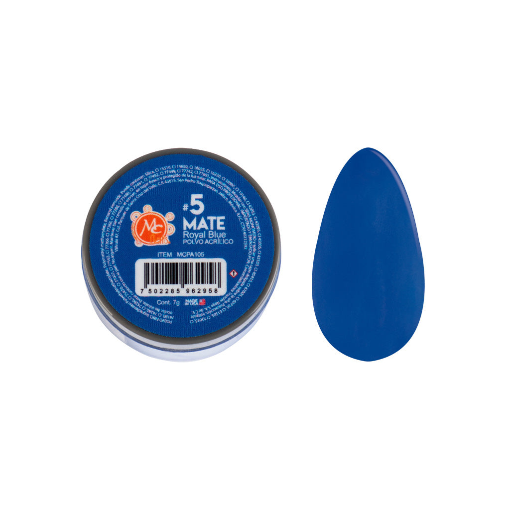 Polvo Acrilico Mate 7grs Royal Blue 